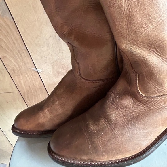 Old West Women's Riding Boot Round Toe Womans Brown  Lb1624 sz 6.5 - Picture 4 of 14